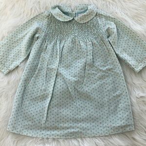 Janie and Jack Light Blue Floral Dress